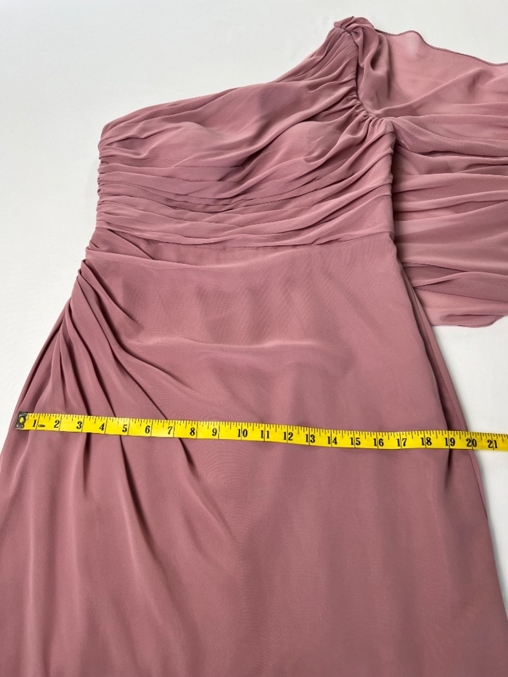 NWT - Azazie Lydia One Shoulder Dress in Vintage Mauve Sz A10 - Picture 10 of 15